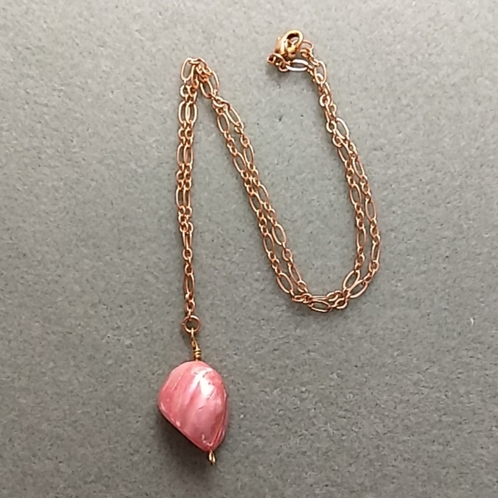 Pink Shell Necklace - image 2